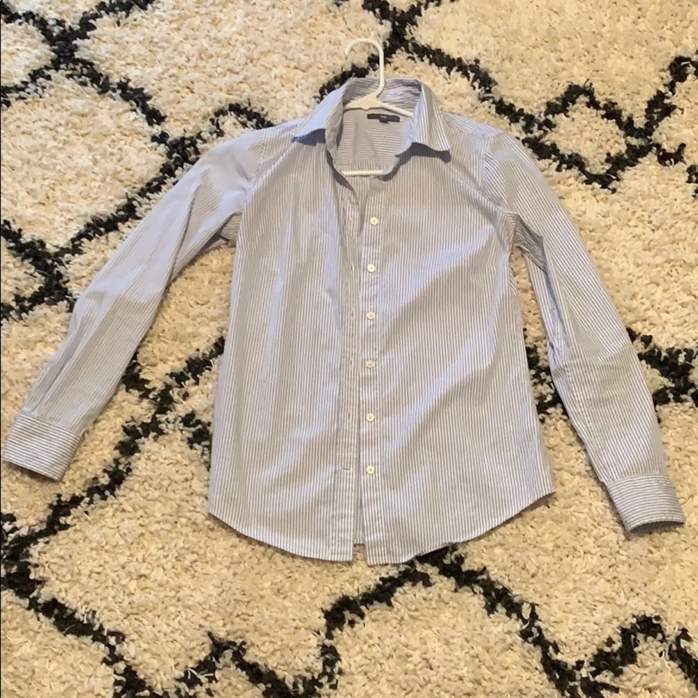 Women’s button up striped dress shirt - Size XS